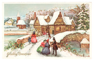 Happy New Year - Gelukkig Nieuwjaar Vintage Original Postcard # 0234 - Post Marked December 27, 1976