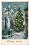 Happy New Year - Gelukkig Nieuwjaar Vintage Original Postcard # 0239 - Post Marked 1960's