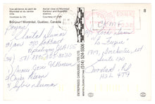 Load image into Gallery viewer, Port of Montreal, Quebec, Canada Vintage Original Postcard # 0243 - 1980's
