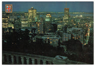 Montreal by Night, Montreal, Quebec, Canada Vintage Original Postcard # 0246 - Post Marked October 5, 1983