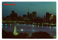 Montreal by Night, Montreal, Quebec, Canada Vintage Original Postcard # 0258 - Post Marked September 27, 1983