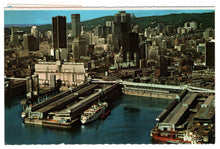 Load image into Gallery viewer, Port of Montreal, Quebec, Canada Vintage Original Postcard # 0261 - Post Marked October 1983
