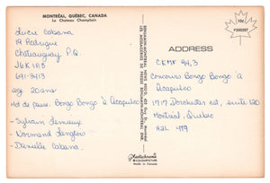 Le Chateau Champlain Hotel, Montreal, Quebec, Canada Vintage Original Postcard # 0282 - 1970's