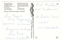 Load image into Gallery viewer, Montreal Police on Horseback, Quebec, Canada Vintage Original Postcard # 0287 - 1980's
