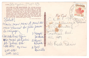 Aquatarium, St. Petersburg, Florida, USA - Ariel View Vintage Original Postcard # 0303 - Post Marked September 29, 1983