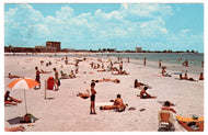 St. Petersburg Municipal Beach, Florida, USA Vintage Original Postcard # 0323 - Post Marked July 2, 1982