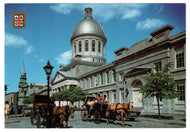 The Bonsecours Market, St. Paul Street, Montreal, Quebec, Canada Vintage Original Postcard # 0337 - 1980's