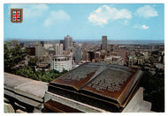 Montreal,  Quebec, Canada - Panoramic View of the City Vintage Original Postcard # 0341 - 1980's