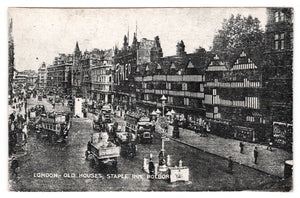 Staple Inn, Holborn, London, England Vintage Original Postcard # 0361 - Early 1900's
