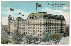 Hotel Windsor, Montreal, Quebec, Canada Vintage Original Postcard # 0366 - Early 1900's