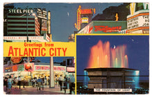 Load image into Gallery viewer, Greetings from Atlantic City, New Jersey, USA Vintage Original Postcard # 0380 - Post Marked August 6, 1970

