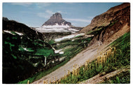 Mt. Clements, Glacier National Park, Montana, USA Vintage Original Postcard # 0382 - New - 1970's