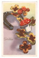 Happy New Year - Gelukkig Nieuwjaar Vintage Original Postcard # 0395 - Post Marked January 11, 1954