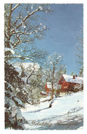 Happy New Year - Gelukkig Nieuwjaar Vintage Original Postcard # 0399 - Post Marked 1960's