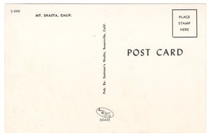 Mount Shasta, California, USA Vintage Original Postcard # 0410 - 1970's