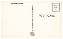 Load image into Gallery viewer, The Creek and Barn at Sunset, USA Vintage Original Postcard # 0436 - New - 1960's
