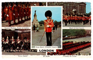 Guards of London, England Vintage Original Postcard # 0440 - Post Marked July 9, 1970