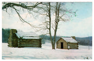 Continental Army Huts, Valley Forge, Pennsylvania, USA Vintage Original Postcard # 0442 - 1970's