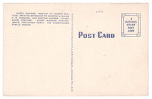 Load image into Gallery viewer, Hotel Manger, Boston, Massachusetts, USA Vintage Original Postcard # 0450 - 1950&#39;s
