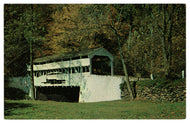 Covered Bridge, USA Vintage Original Postcard # 0457 - 1970's