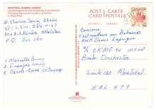 Load image into Gallery viewer, Montreal, Quebec, Canada - Picturesque View of Old Montreal Vintage Original Postcard # 0460 - Post Marked 1980's
