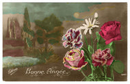 Happy New Year - Bonne Annee Vintage Original Postcard # 0504 - December 30, 1918