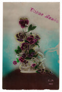 Happy New Year - Bonne Annee Vintage Original Postcard # 0506 - Early 1900's