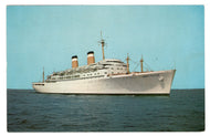 S.S. Constitution - American Export Isbrandteen Lines Vintage Original Postcard # 0516 - Post Marked 1966