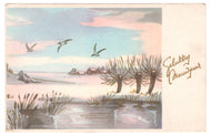 Happy New Year - Gelukkig Nieuwjaar Vintage Original Postcard # 0521 - 1960's