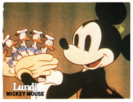 Mickey Mouse - Walt Disney - Lundi Family Magazine, Quebec, Canada Vintage Original Postcard # 0538 - October 1983