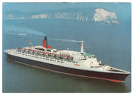 Queen Elizabeth II Cunard Cruise Ship Vintage Original Postcard # 0540 - Post Marked September 12, 1984