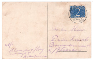 Congratulations - Hartelijk Gefeliciteerd Vintage Original Postcard # 0588 - Post Marked November 12, 1952
