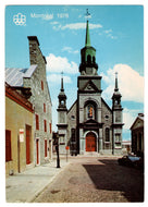 Notre-Dame Church, Montreal, Quebec, Canada - 1976 Montreal Olympic Card Vintage Original Postcard # 0596 - 1976