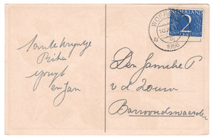Congratulations - Hartelijk Gefeliciteerd Vintage Original Postcard # 0611 - Post Marked November 10, 1956