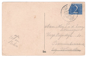 Congratulations - Hartelijk Gefeliciteerd Vintage Original Postcard # 0612 - Post Marked November 25, 1949