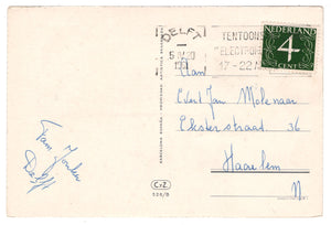Congratulations - Hartelijk Gefeliciteerd Vintage Original Postcard # 0616 - Post Marked April 5, 1961