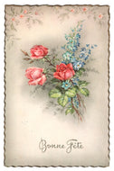 Happy Birthday - Bonne Fete Vintage Original Postcard # 0621 - May 29, 1959