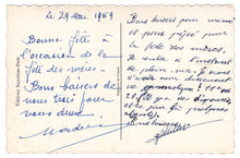 Load image into Gallery viewer, Happy Birthday - Bonne Fete Vintage Original Postcard # 0621 - May 29, 1959
