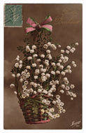 Good Luck - Porte Bonheur Vintage Original Postcard # 0626 - Dated 1917