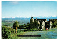 Southern Alps from Port Hills, Christchurch, New Zealand Vintage Original Postcard # 0671 - 1980's