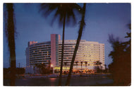 Fontainebleau Hotel, Miami Beach, Florida, USA Vintage Original Postcard # 0675 - Post Marked June 8, 1963