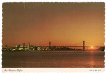 Load image into Gallery viewer, San Francisco Skyline, California, USA Vintage Original Postcard # 0678 - Post Marked September 15, 1979
