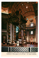 Cathedral of Mary Queen of the World - St. James Cathedral, Montreal, Quebec, Canada Vintage Original Postcard # 0682 - Hand Written 1980's