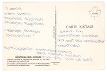 Load image into Gallery viewer, Montreal, Quebec, Canada - City View Vintage Original Postcard # 0686 - 1980's
