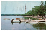 Big Foot Beach State Park, Lake Geneva, Wisconsin, USA Vintage Original Postcard # 0696 - Post Marked August 19, 1958