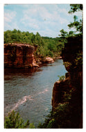 Dells of the Wisconsin, Wisconsin, USA - High Rock from Romance Cliff Vintage Original Postcard # 0700 - New - 1960's