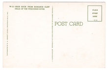 Load image into Gallery viewer, Dells of the Wisconsin, Wisconsin, USA - High Rock from Romance Cliff Vintage Original Postcard # 0700 - New - 1960's
