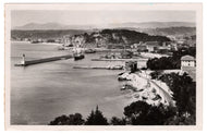 Port et le Chateau, Nice, France Vintage Original Postcard # 0717 - Post Marked 1950 - Real Photograph