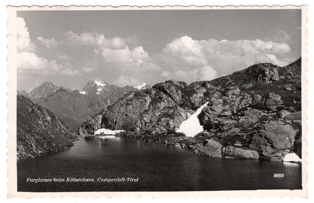 Furgler Seeheim Kolner Haus, Austria Vintage Original Postcard # 0724 - Post Marked September 1, 1962 - Real Photo