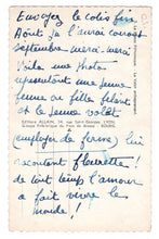 Load image into Gallery viewer, Couple at Bourg-en-Bresse, Auvergne-Rhône-Alpes, France Vintage Original Postcard # 0728 - 1950's
